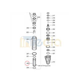 Camisa Cilindro Da Bomba Mark V/ Gmax II 5900 Original Graco - 248210